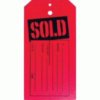 Sold Tags Black & Red